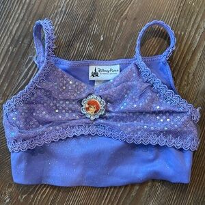 Authentic Disney Parks Beautiful Ariel purple top / Costume Size 6/6X